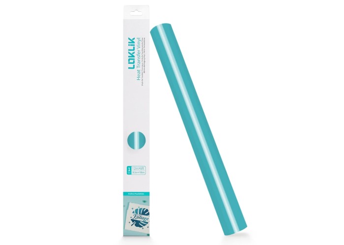 LOKLiK Heat Transfer Vinyl Aqua Blue 30cm x 180cm LOKLiK Heat Transfer Vinyl Aqua Blue 30cm x 180cm