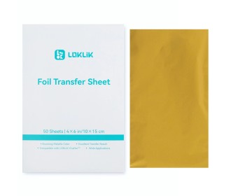LOKLiK Foil Transfer Sheets 10x15cm Xρυσό 50τεμ