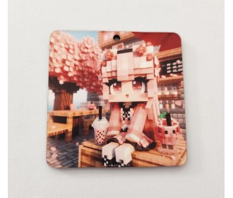 Ξύλινο διακοσμητικό Minecraft κορίτσι #2