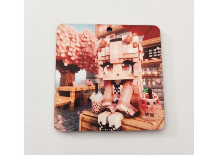 Ξύλινο διακοσμητικό Minecraft κορίτσι #2
