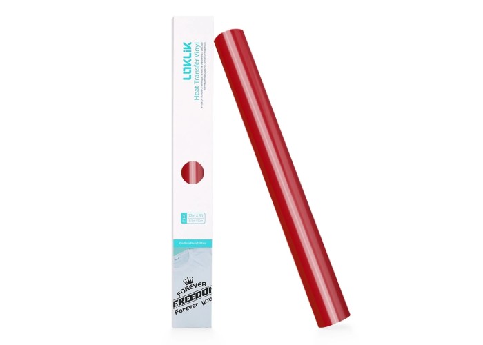 LOKLiK Heat Transfer Vinyl Basic Red 30cm x 180cm LOKLiK Heat Transfer Vinyl Basic Red 30cm x 180cm