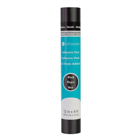 Βινύλιο αυτοκόλλητο μεταλλικό Brushed Black 30.5cm x 1.2m Βινύλιο αυτοκόλλητο μεταλλικό Brushed Black 30.5cm x 1.2m