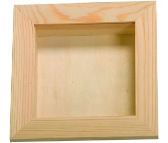 Ξύλινη κορνίζα με βιτρίνα 21 x 21 x 4,5 cm / παράθυρο 15 x 15  με γαντζάκι κρεμάσματος  Ξύλινη κορνίζα με βιτρίνα 21 x 21 x 4,5 cm / παράθυρο 15 x 15  με γαντζάκι κρεμάσματος