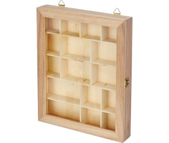 Ξύλινο κουτί με χωρίσματα 23x28cm Ξύλινο κουτί με χωρίσματα 23x28cm