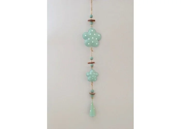 ΛΟΥΛΟΥΔΙΑ ΜΕΤΑΛΛΙΚΑ ΣΥΝΘΕΣΗ 39X6,5CM GREEN PASTEL