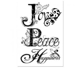Σφραγίδα Joy Peace Happiness Σφραγίδα Joy Peace Happiness
