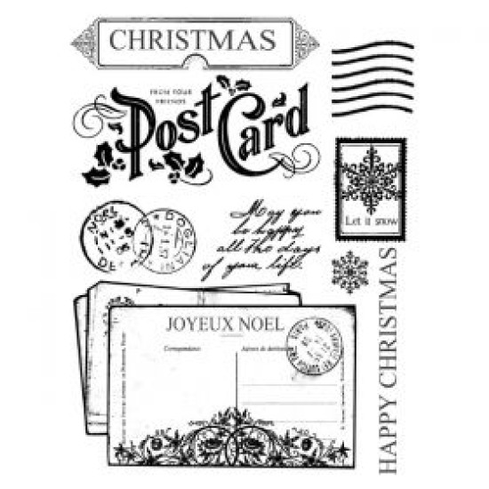 Σφραγίδα Christmas Post Card Σφραγίδα Christmas Post Card