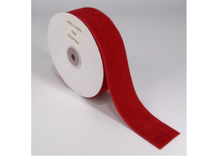 ΒΕΛΟΥΔΙΝΗ ΚΟΡΔΕΛΑ ΔΥΟ ΟΨΕΩΝ YXR2302 38MM χ 10m RED