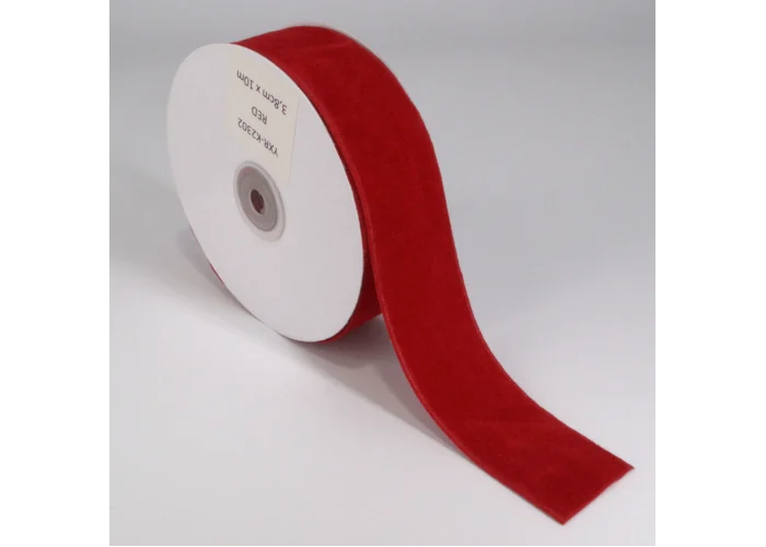 ΒΕΛΟΥΔΙΝΗ ΚΟΡΔΕΛΑ ΔΥΟ ΟΨΕΩΝ YXR2302 38MM χ 10m RED