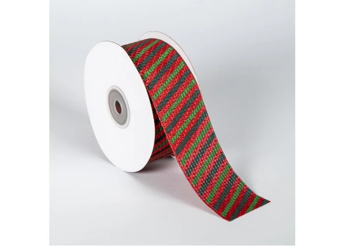 ΛΙΝΗ ΚΟΡΔΕΛΑ ΜΕ ΡΙΓΕΣ 40MMX10MET RED-GREEN-GREEN(D)