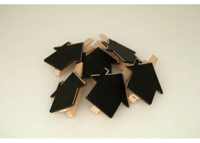 ΜΑΝΤΑΛΑΚΙΑ ΞΥΛΙΝΑ ΜΕ ΣΠΙΤΑΚΙ SET/6 5X4CM BEIGE-BLACK