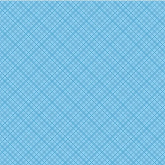 Xαρτόνι Scrapbooking 190gr 30cm x 30cm  light blue plaid