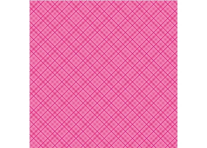 Xαρτόνι Scrapbooking 190gr 30cm x 30cm  dark pink plaid
