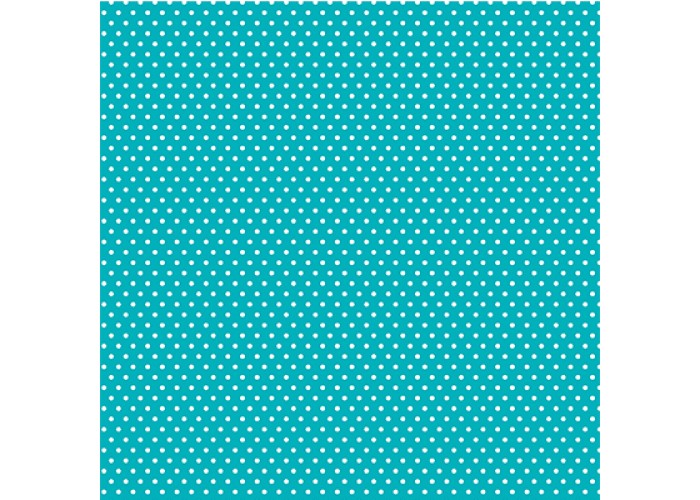 Xαρτόνι Scrapbooking 190gr 30cm x 30cm teal small dot