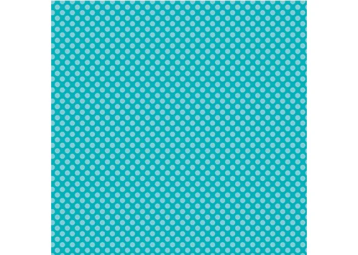 Xαρτόνι Scrapbooking 190gr 30cm x 30cm teal large dot