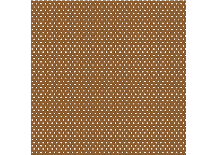 Xαρτόνι Scrapbooking 190gr 30cm x 30cm brown small dot