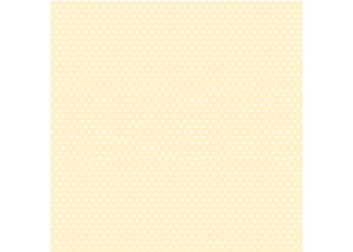 Xαρτόνι Scrapbooking 190gr 30cm x 30cm cream small dot