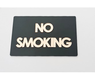 Plexiglass Πινακίδα No smoking 20cm