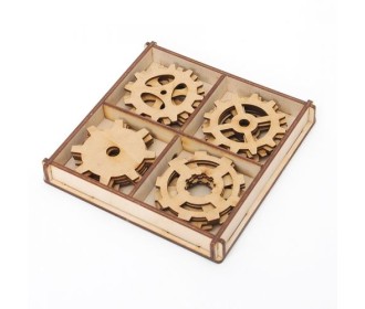 Ξύλινα μεγάλα διακοσμητικά 20τεμ 5cm- Gears  Ξύλινα μεγάλα διακοσμητικά 20τεμ 5cm- Gears