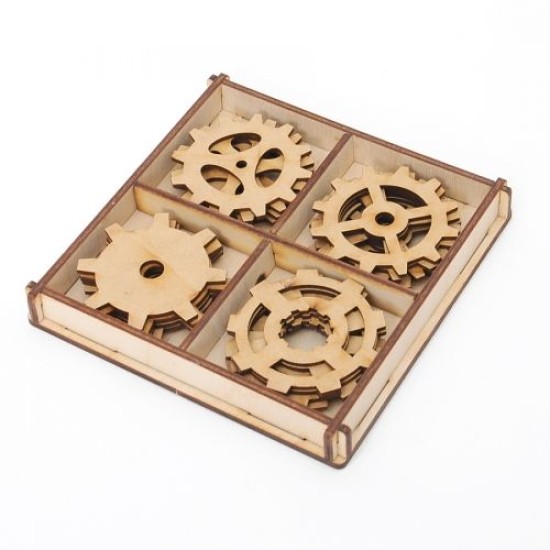 Ξύλινα μεγάλα διακοσμητικά 20τεμ 5cm- Gears Ξύλινα μεγάλα διακοσμητικά 20τεμ 5cm- Gears
