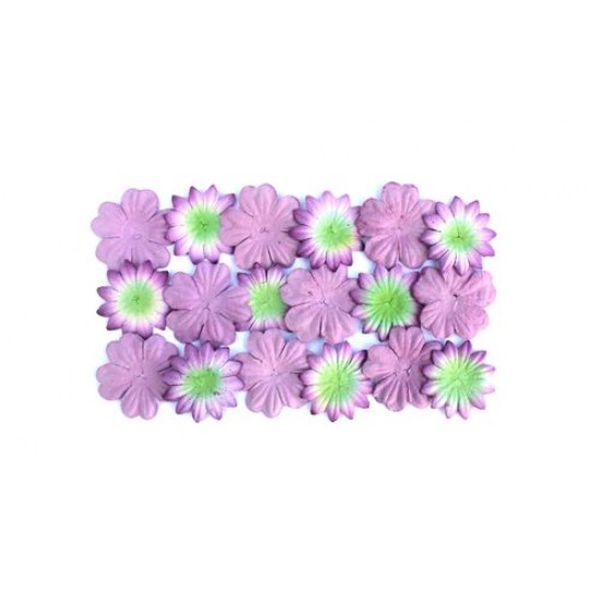 Λουλούδια διακοσμητικά  20τεμ 28mm   Lavender & Green