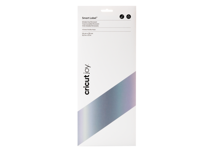  Cricut Joy Smart Label™ Writable Vinyl SILVER – Permanent  4 φύλλα  (14 cm x 33 cm) 
