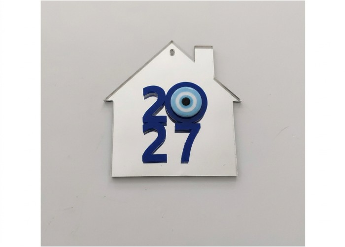 Plexiglass Γούρι Σπιτάκι 9cm 2027 #5 Plexiglass Γούρι Σπιτάκι 9cm 2027 #5