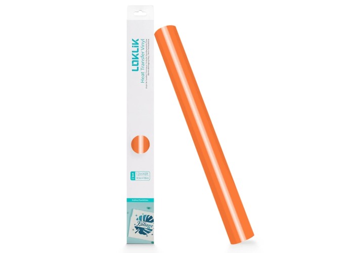 LOKLiK • Heat Transfer Vinyl Basic Orange 30cm x 180cm LOKLiK • Heat Transfer Vinyl Basic Orange 30cm x 180cm