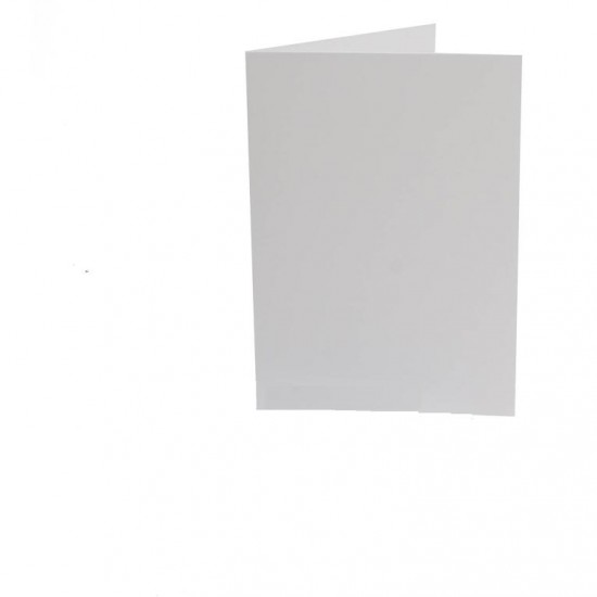 Ευχετήριες κάρτες λευκές, διπλές 12.5x17.5εκ. (κλειστές) - 20τεμ