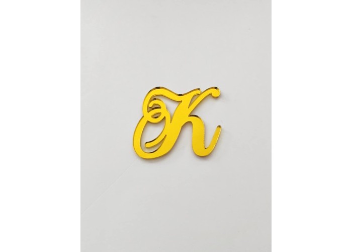 Plexiglass Gold Mirror Διακοσμητικό Μονόγραμμα