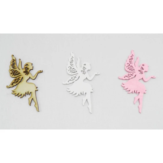 Ξύλινη νεράιδα μεσαία 12cm x 6,7cm