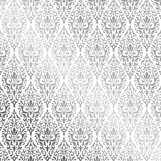 Ημιδιάφανο χαρτί (tracing paper) με μεταλλικές λεπτομέρειες ασημί (damask)