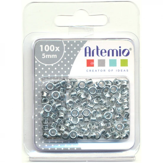 Τρουκς ασημί 100τεμ 5mm
