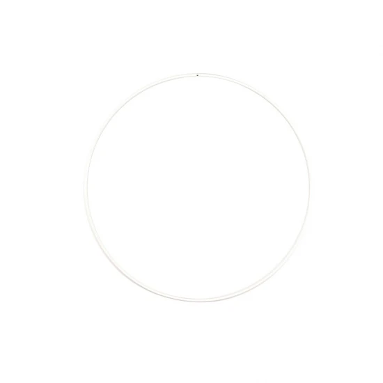 Μεταλλικό Στεφάνι Λευκό 25cm 3mm