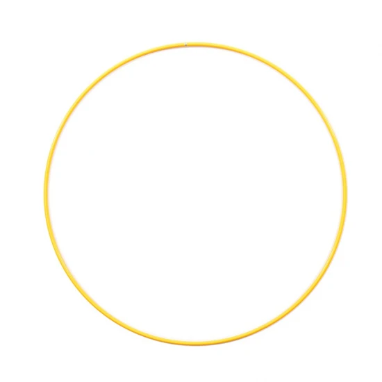 Μεταλλικό Στεφάνι Κίτρινο 25cm 3mm