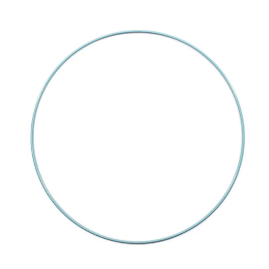 Μεταλλικό στεφάνι τιρκουάζ 25cm 3mm