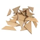 Ξύλινος δίσκος με puzzle 30x30x6cm