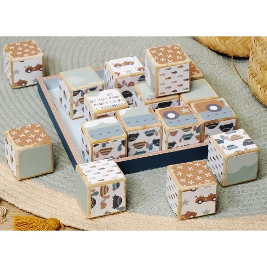 Σετ 3 Ξύλινοι κύβοι 8x8x8cm