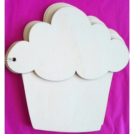 Βιβλίο Ευχών Cupcake 30cm 15φύλλα ( 30 σελίδες) + διακοσμητικό όνομα + Κάνε μια ευχή