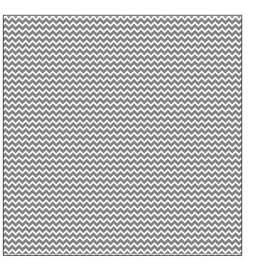 Xαρτόνι Scrapbooking 30cm x 30cm Grey Chevron