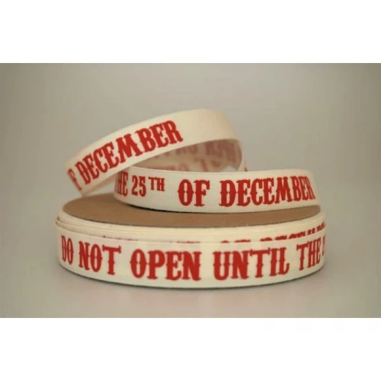 ΚΟΡΔΕΛΑ ΒΑΜΒΑΚΕΡΗ DO NOT OPEN 15ΜΜ IVORY-RED 20ΜΕΤΡΑ