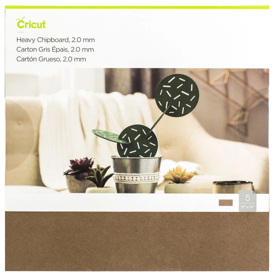 Cricut Chipboard Natural – 2mm - 5Φύλλα