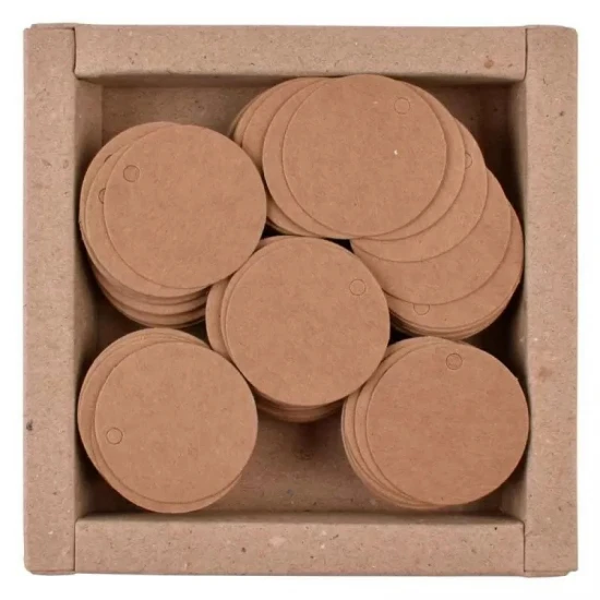 Στρόγγυλες κραφτ ετικέτες 4cm 250τεμ ( χαρτί 100gr )