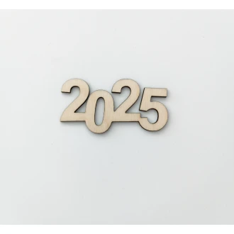 2025 Ξύλινο 12cm x 8.5cm Κρεμαστό