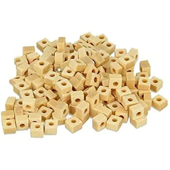 Τετράγωνες ξύλινες χάντρες 5x3mm 150τεμ