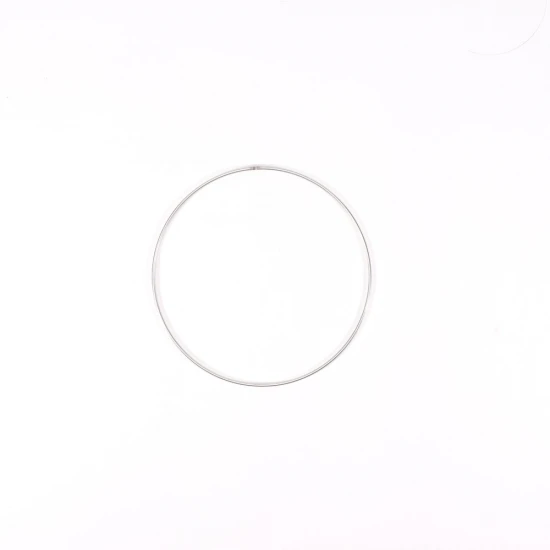 Μεταλλικό Στεφάνι Ασημί 15cm 3mm