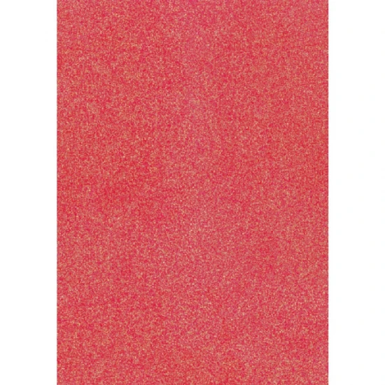 A4 Glitter Card red neon 200g