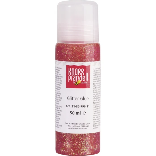 Κόλλα Glitter Knorr Prandell Φωτεινό κόκκινο 50ml