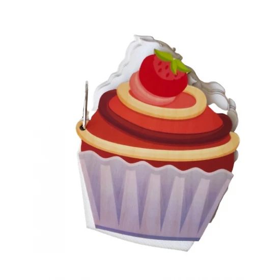 Βιβλίο Ευχών Cupcake Με Έγχρωμη Εκτύπωση Σε Ξύλο 30cm 15φύλλα ( 30 σελίδες) + διακοσμητικό όνομα + Κάνε μια ευχή