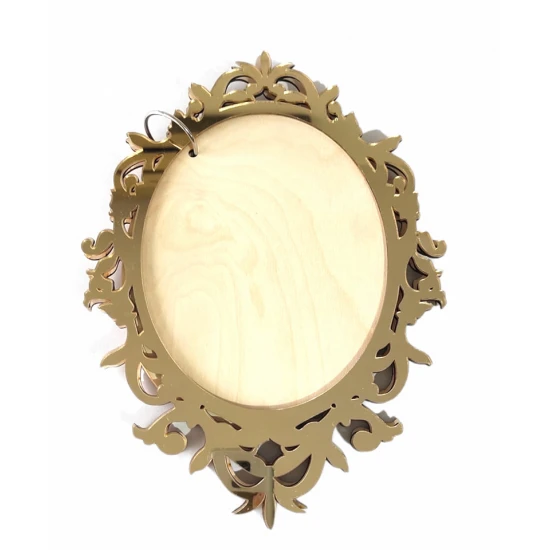 Βιβλίο Ευχών Vintage Κορνιζα Σε Χρυσό Plexiglass Και Ξύλο 30cm 15φύλλα ( 30 Σελίδες) + Διακοσμητικό Όνομα + Κάνε Μια Ευχή